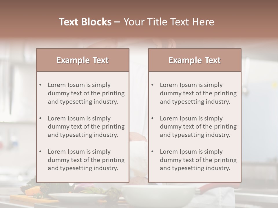 Cooking Two People PowerPoint Template