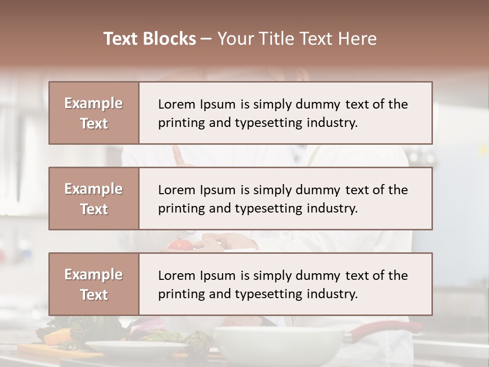 Cooking Two People PowerPoint Template