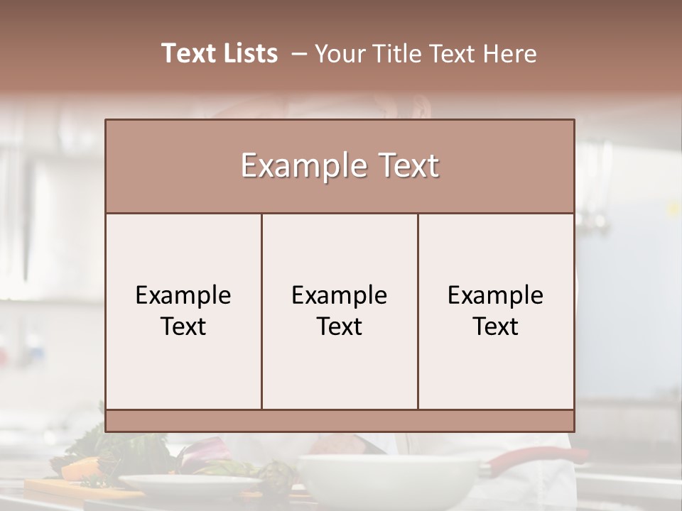 Cooking Two People PowerPoint Template