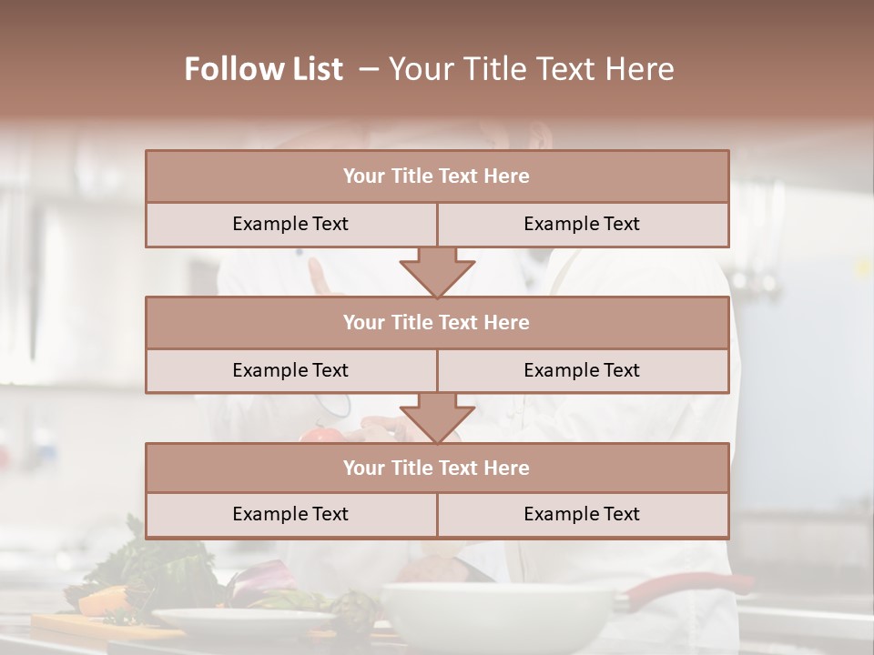 Cooking Two People PowerPoint Template