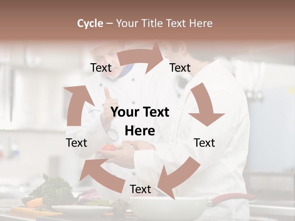 Cooking Two People PowerPoint Template