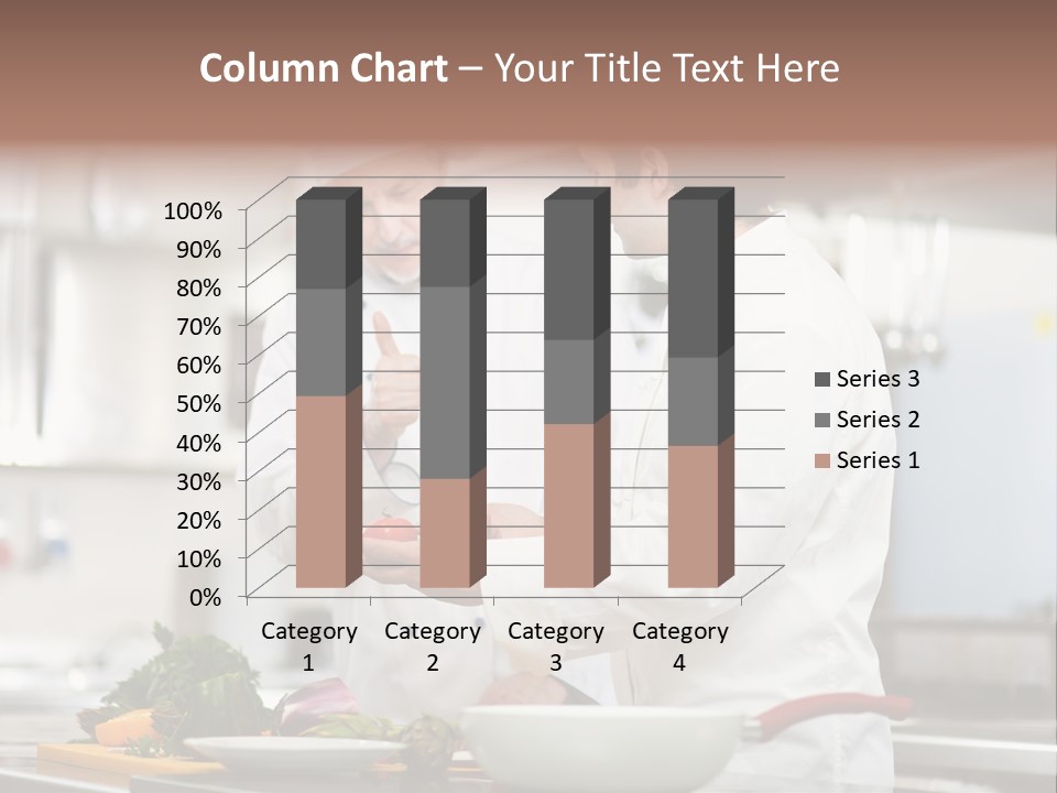 Cooking Two People PowerPoint Template