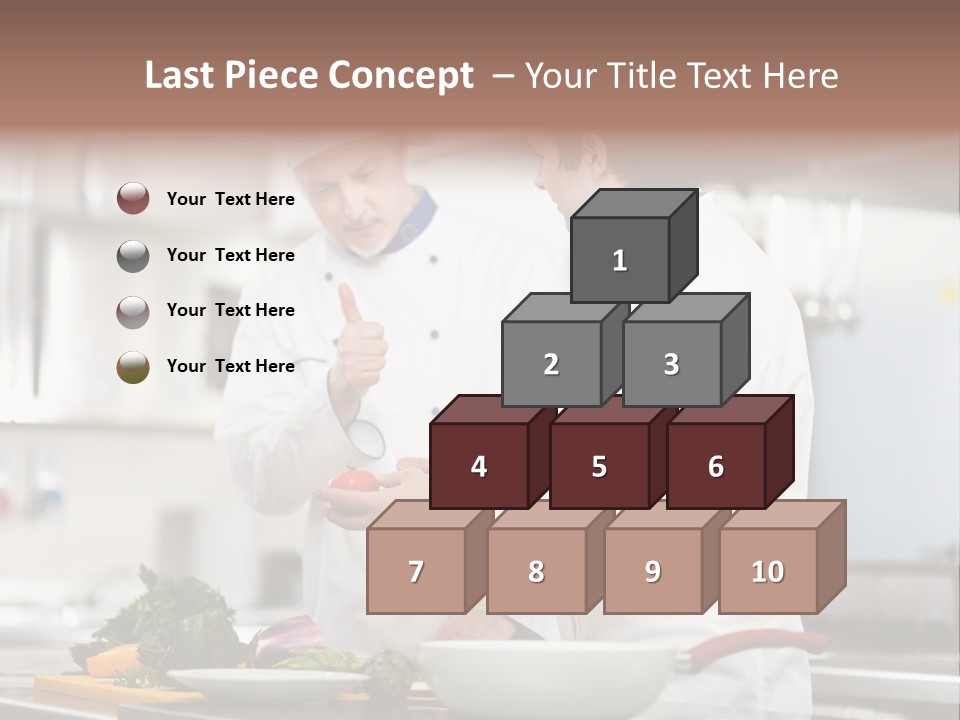 Cooking Two People PowerPoint Template