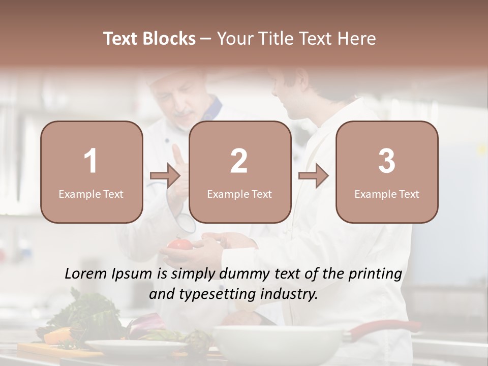 Cooking Two People PowerPoint Template