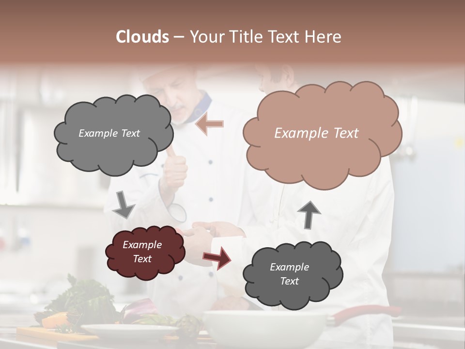 Cooking Two People PowerPoint Template