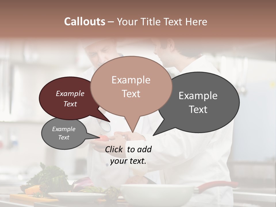 Cooking Two People PowerPoint Template