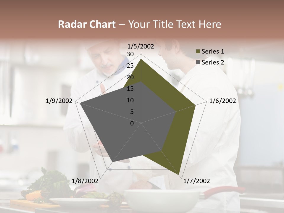 Cooking Two People PowerPoint Template