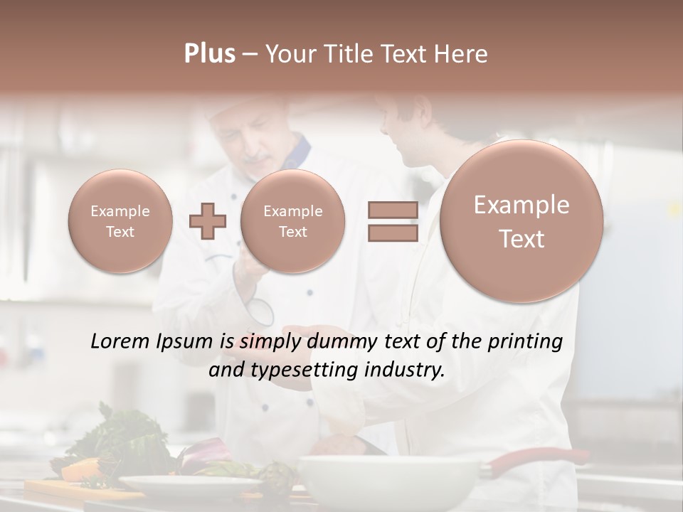 Cooking Two People PowerPoint Template