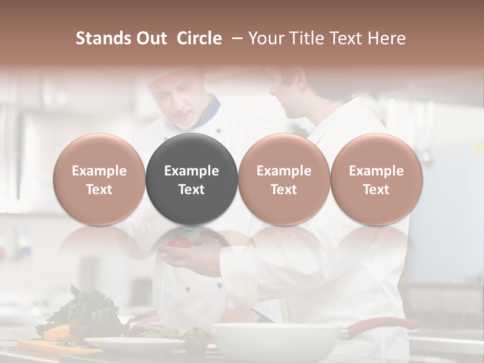 Cooking Two People PowerPoint Template