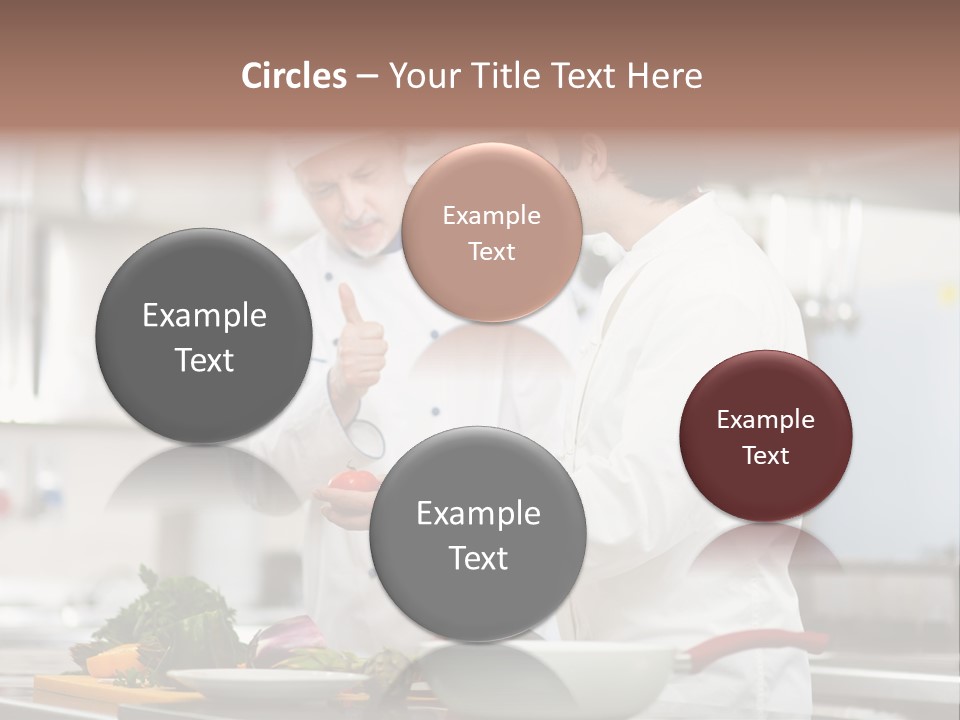 Cooking Two People PowerPoint Template