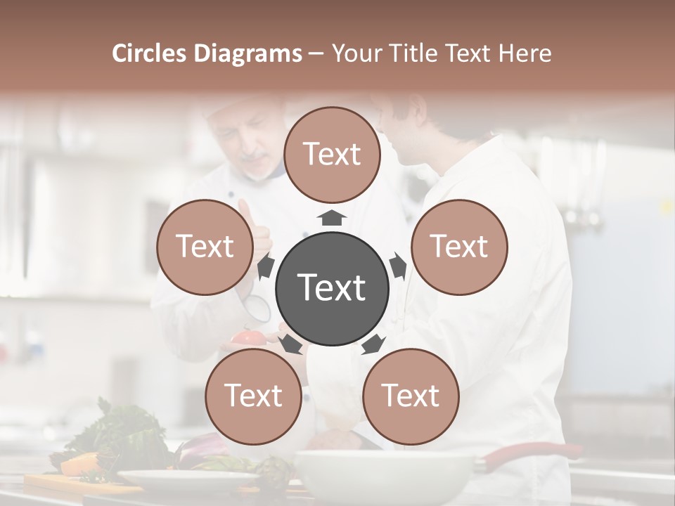 Cooking Two People PowerPoint Template