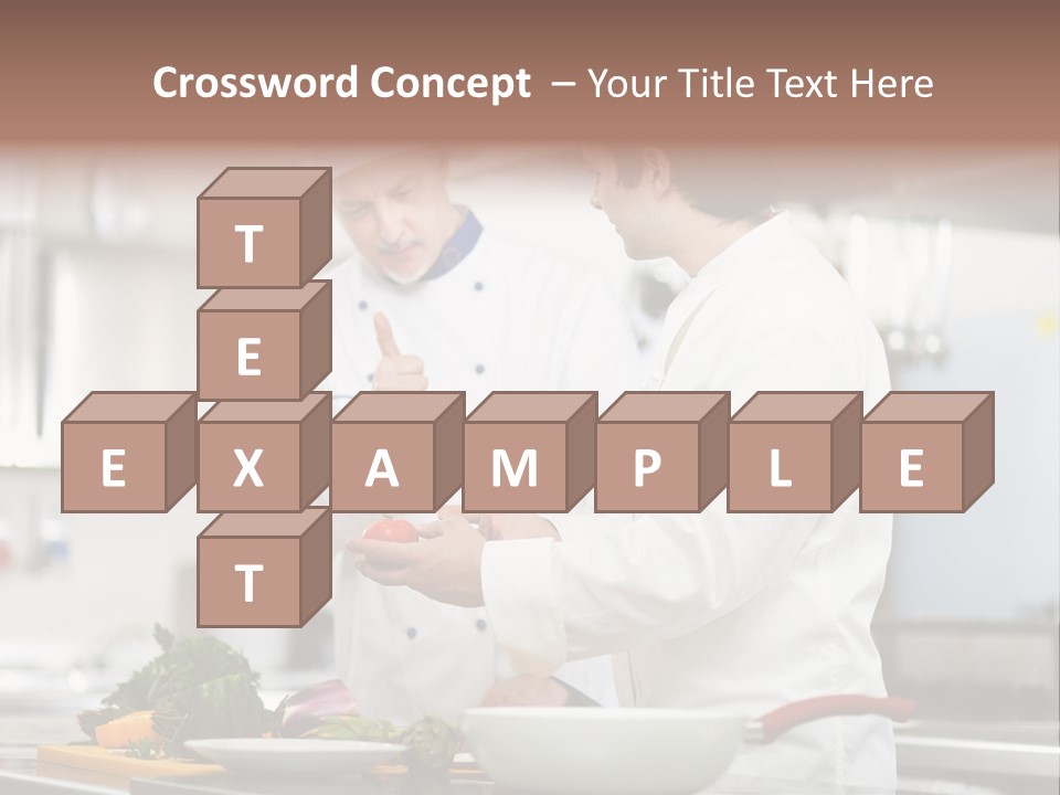 Cooking Two People PowerPoint Template