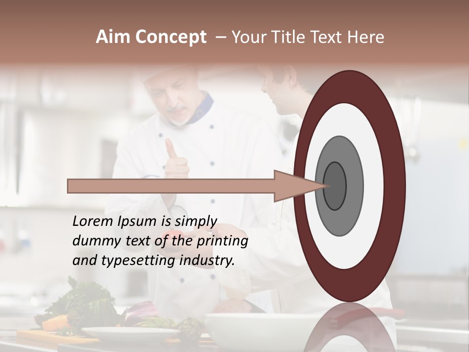 Cooking Two People PowerPoint Template