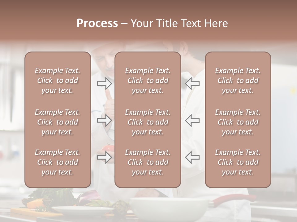 Cooking Two People PowerPoint Template