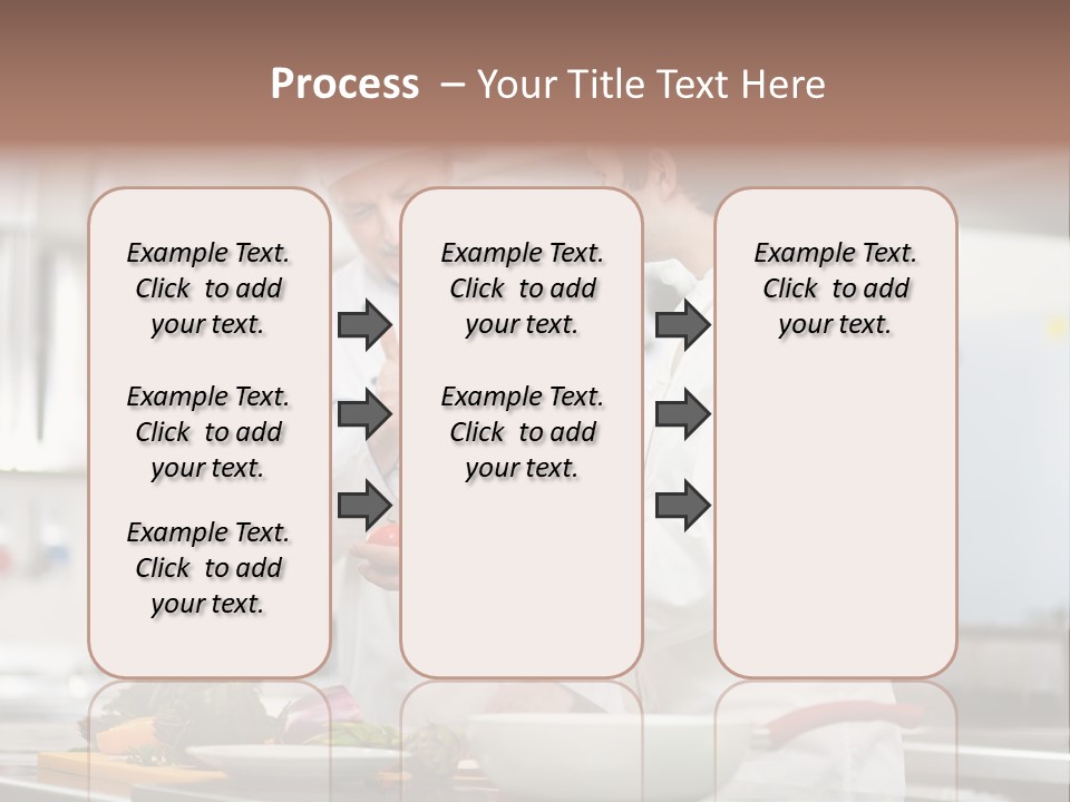 Cooking Two People PowerPoint Template