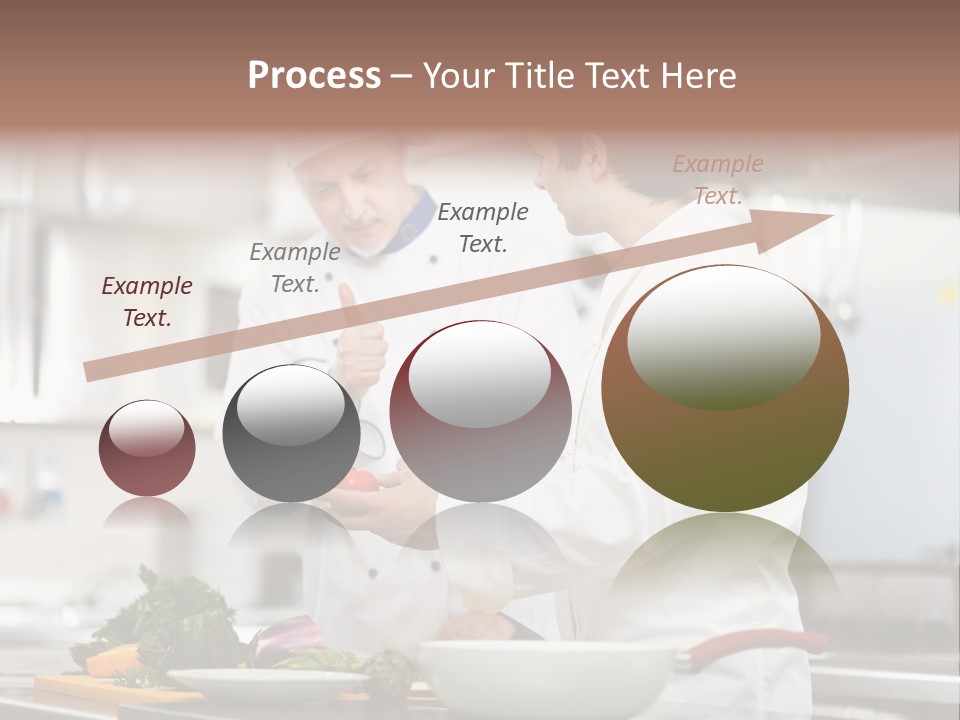 Cooking Two People PowerPoint Template