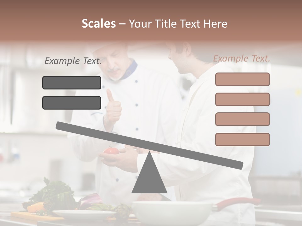 Cooking Two People PowerPoint Template