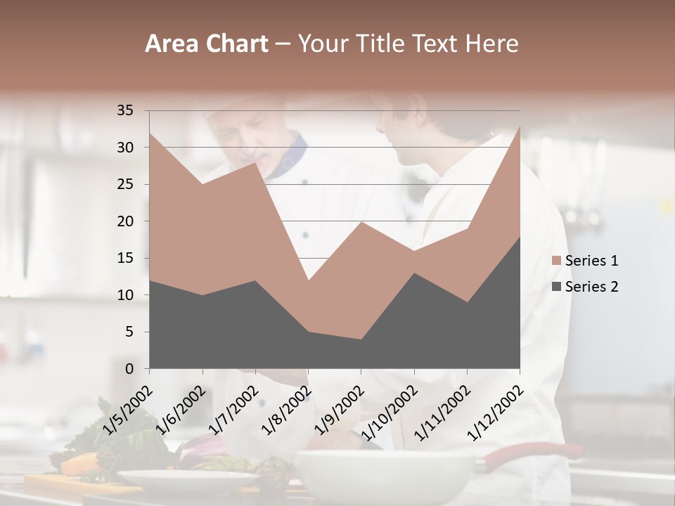 Cooking Two People PowerPoint Template