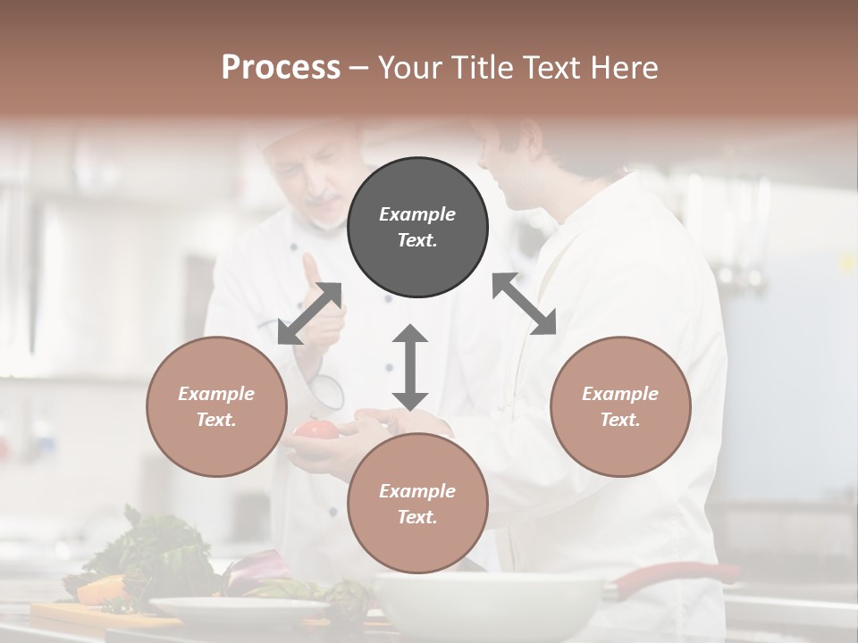 Cooking Two People PowerPoint Template