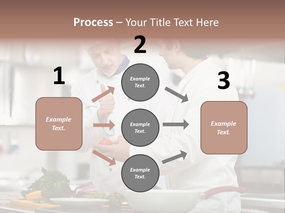 Cooking Two People PowerPoint Template