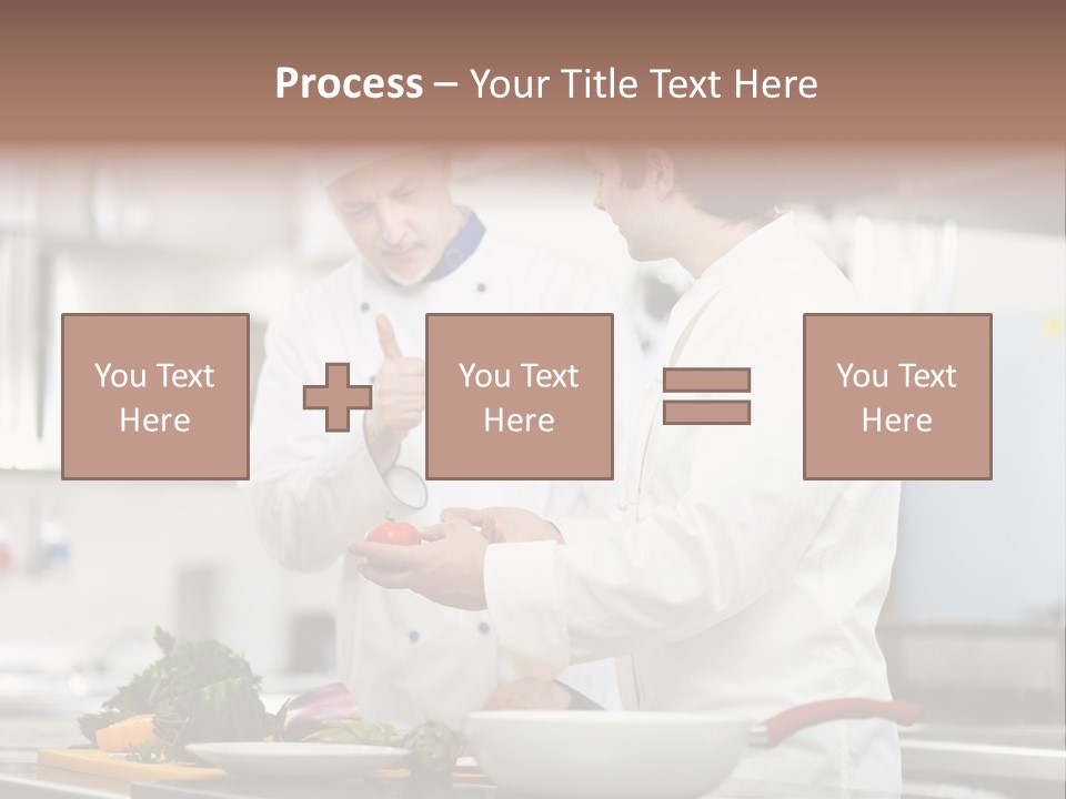 Cooking Two People PowerPoint Template