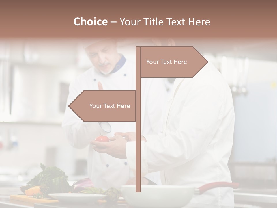Cooking Two People PowerPoint Template
