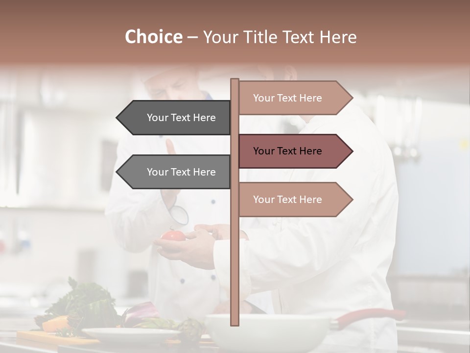 Cooking Two People PowerPoint Template