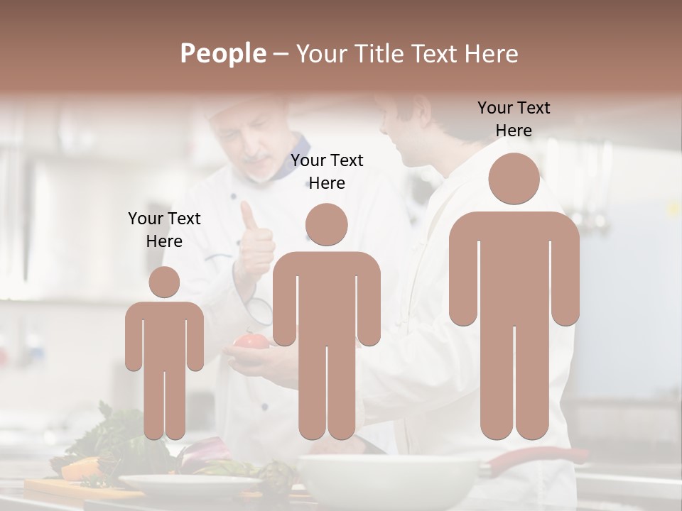 Cooking Two People PowerPoint Template