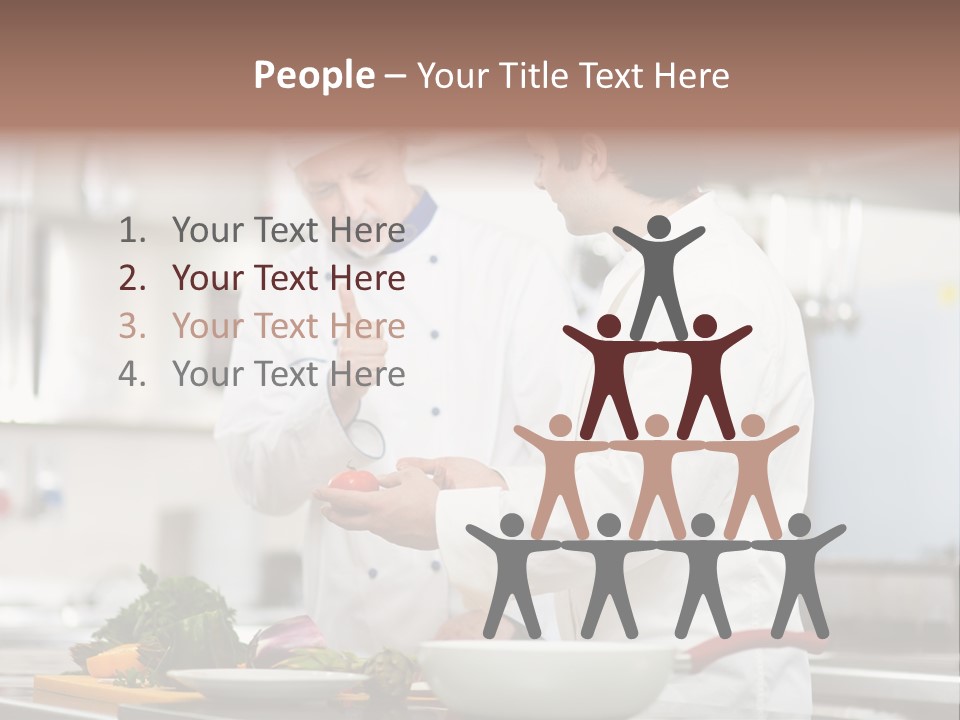 Cooking Two People PowerPoint Template