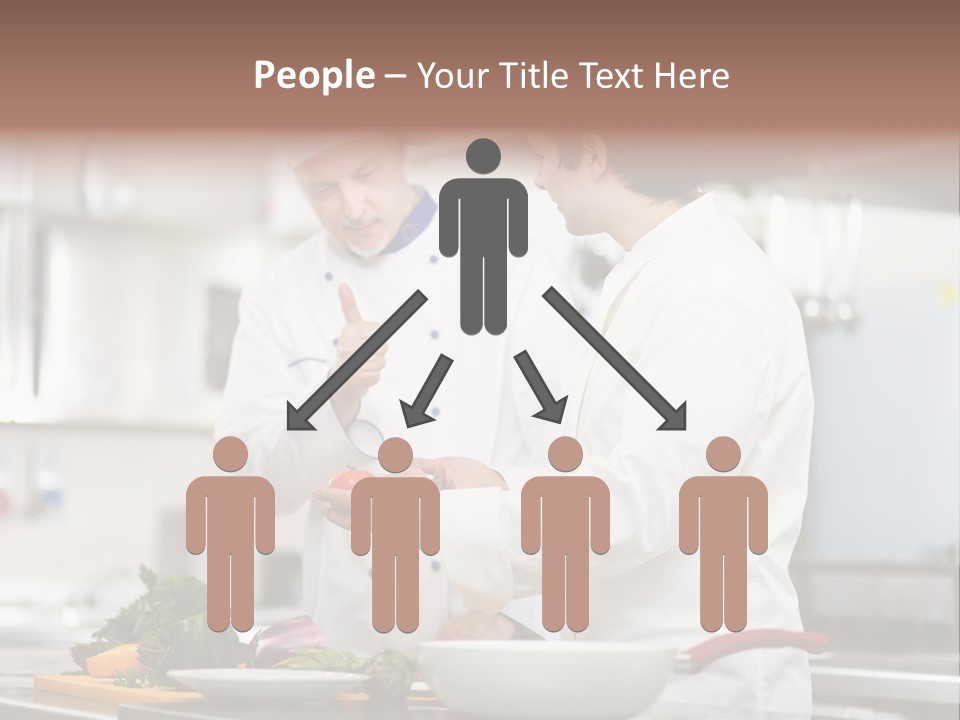 Cooking Two People PowerPoint Template