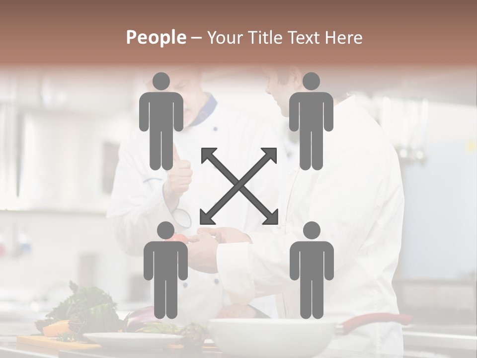 Cooking Two People PowerPoint Template