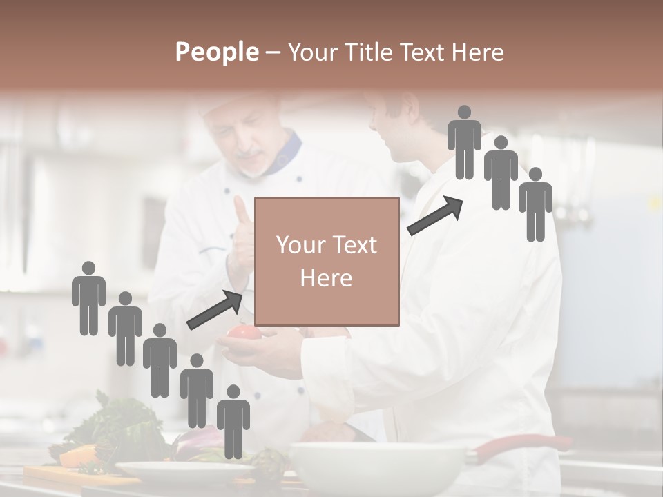 Cooking Two People PowerPoint Template