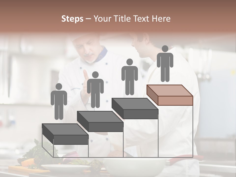 Cooking Two People PowerPoint Template