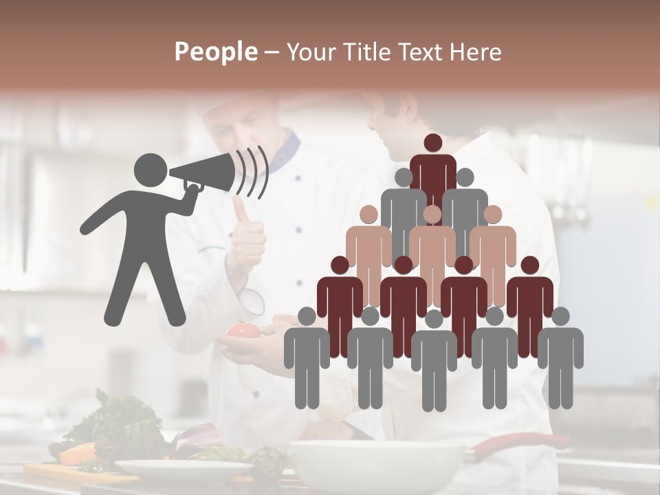 Cooking Two People PowerPoint Template