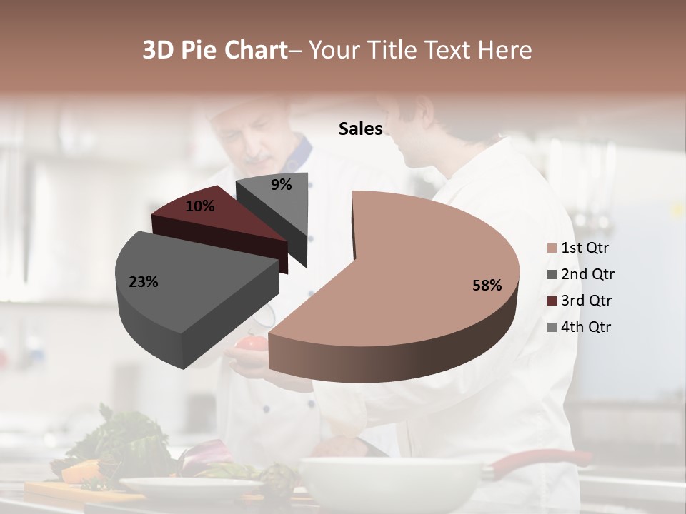 Cooking Two People PowerPoint Template