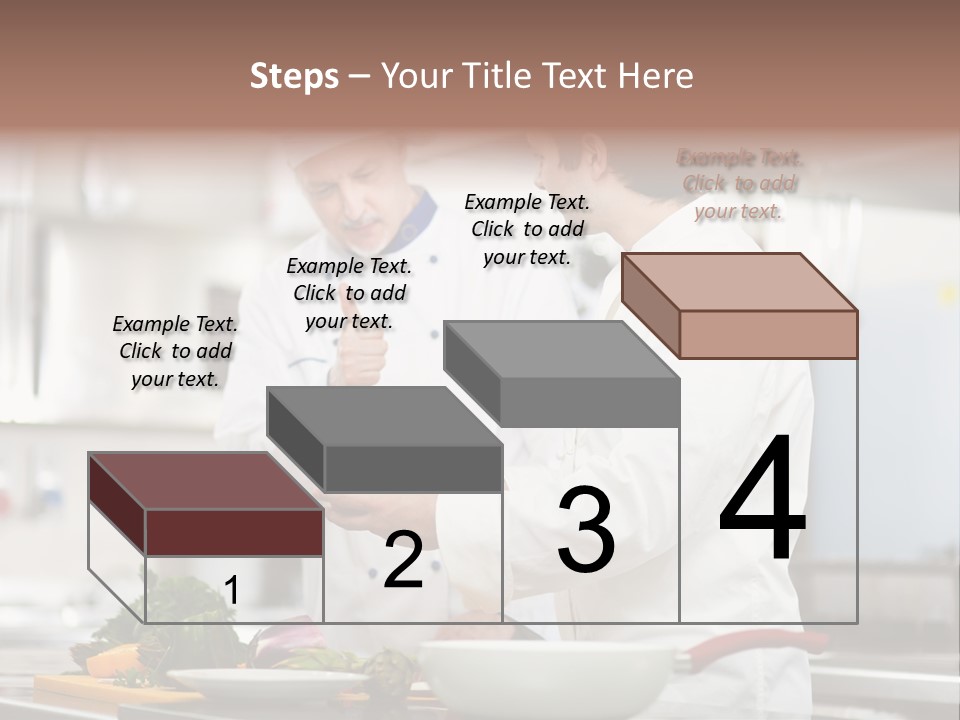 Cooking Two People PowerPoint Template