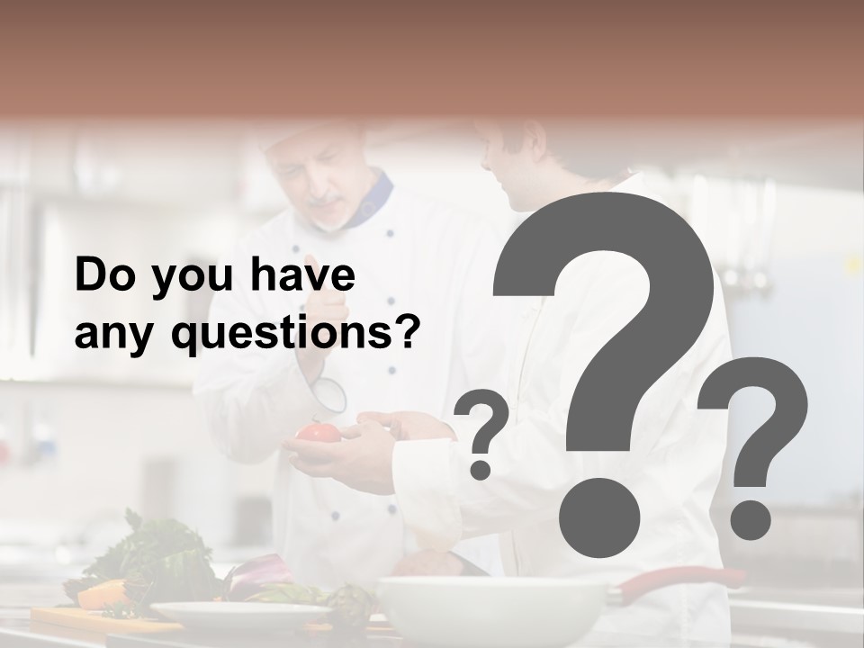 Cooking Two People PowerPoint Template