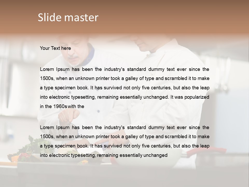 Staff Two Gourmet PowerPoint Template