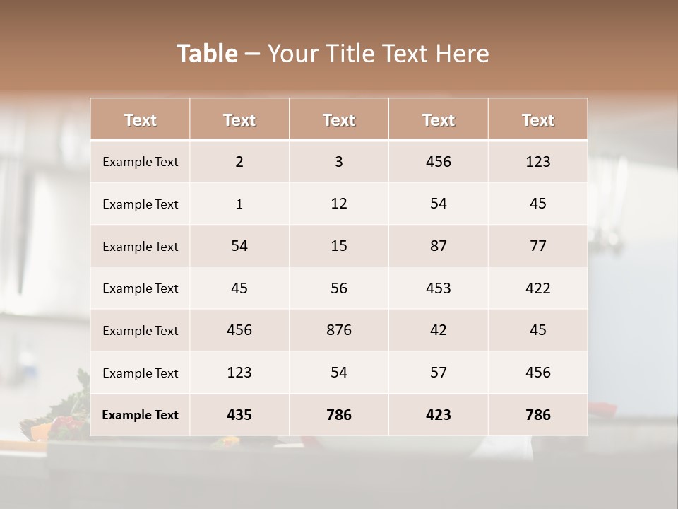 Staff Two Gourmet PowerPoint Template