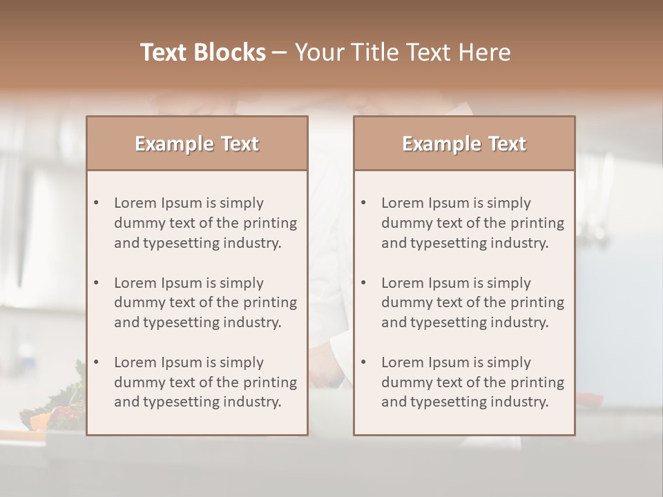 Staff Two Gourmet PowerPoint Template