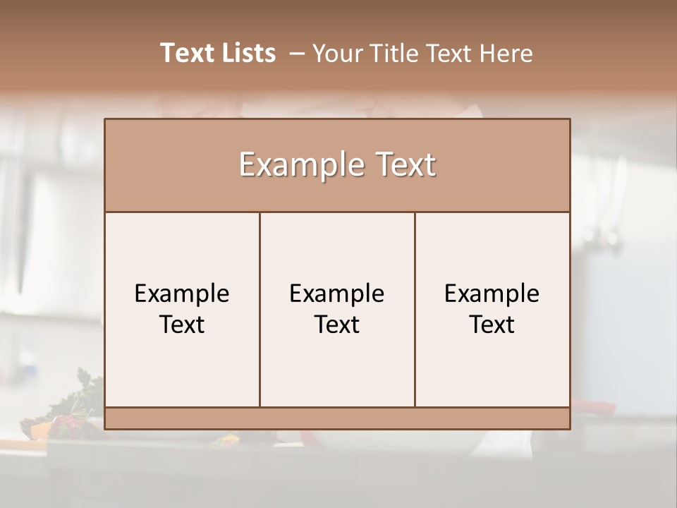 Staff Two Gourmet PowerPoint Template