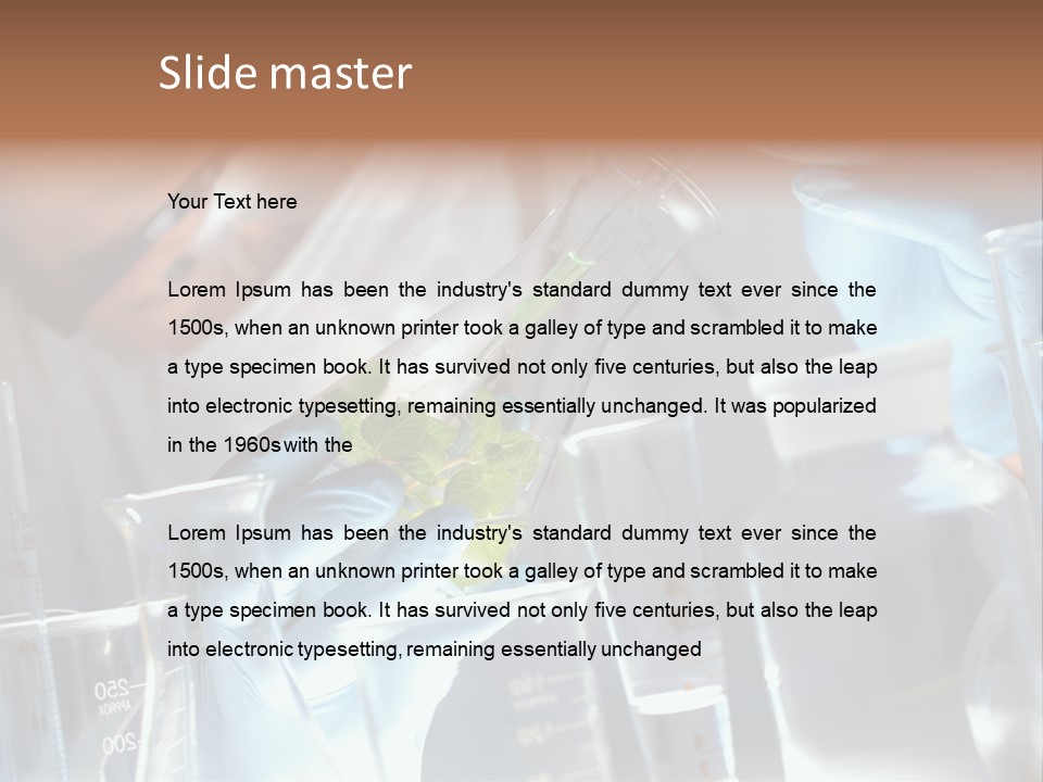 Science Agronomy Holding PowerPoint Template