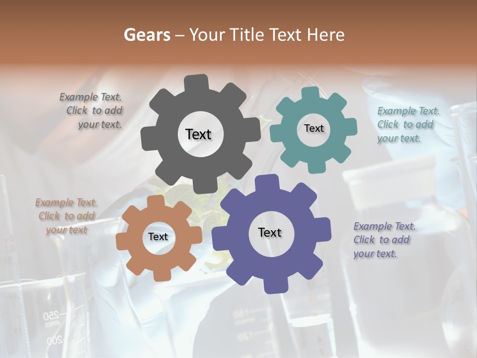 Science Agronomy Holding PowerPoint Template