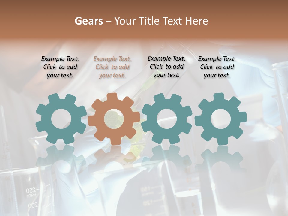 Science Agronomy Holding PowerPoint Template