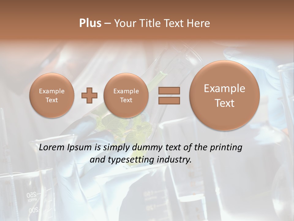 Science Agronomy Holding PowerPoint Template