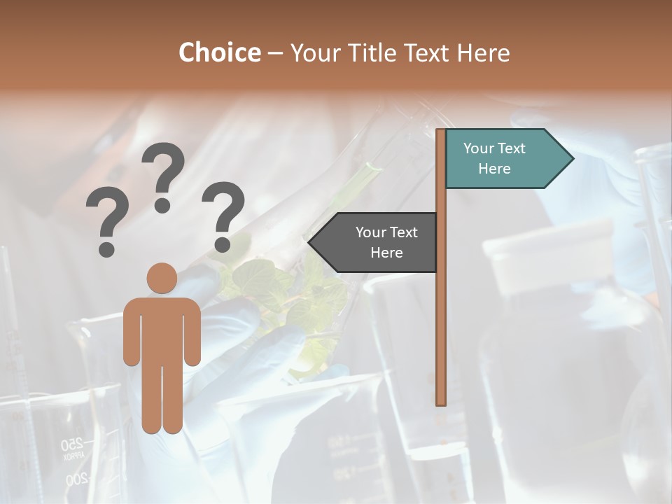 Science Agronomy Holding PowerPoint Template