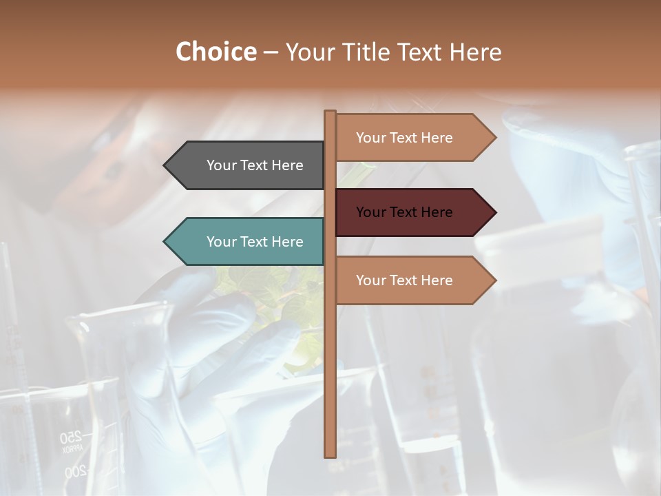 Science Agronomy Holding PowerPoint Template