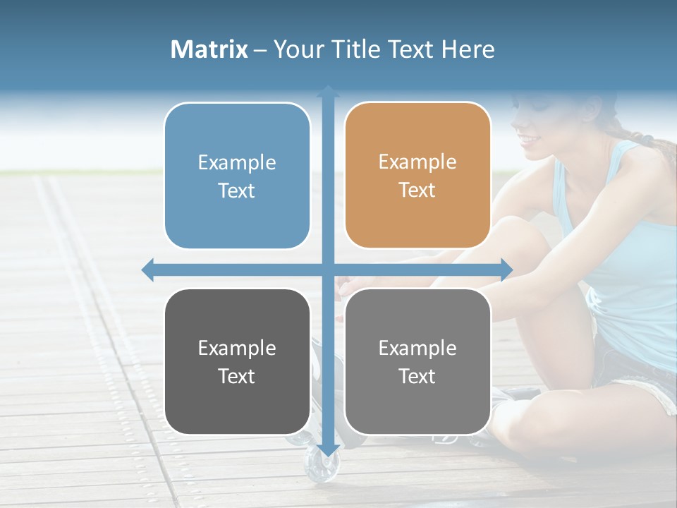 Rollerblade Nature Green PowerPoint Template