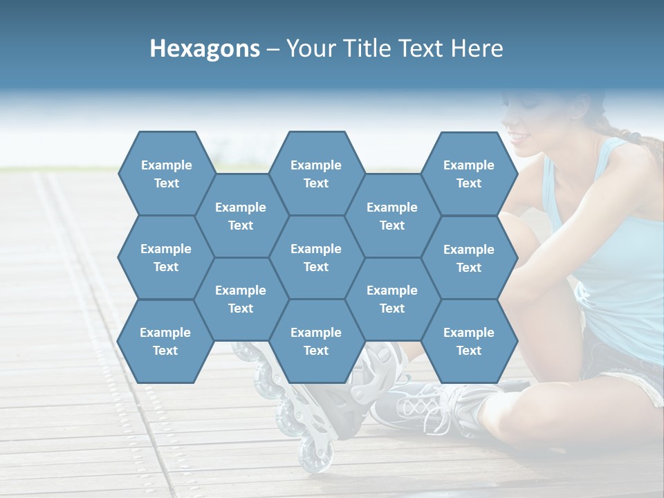 Rollerblade Nature Green PowerPoint Template