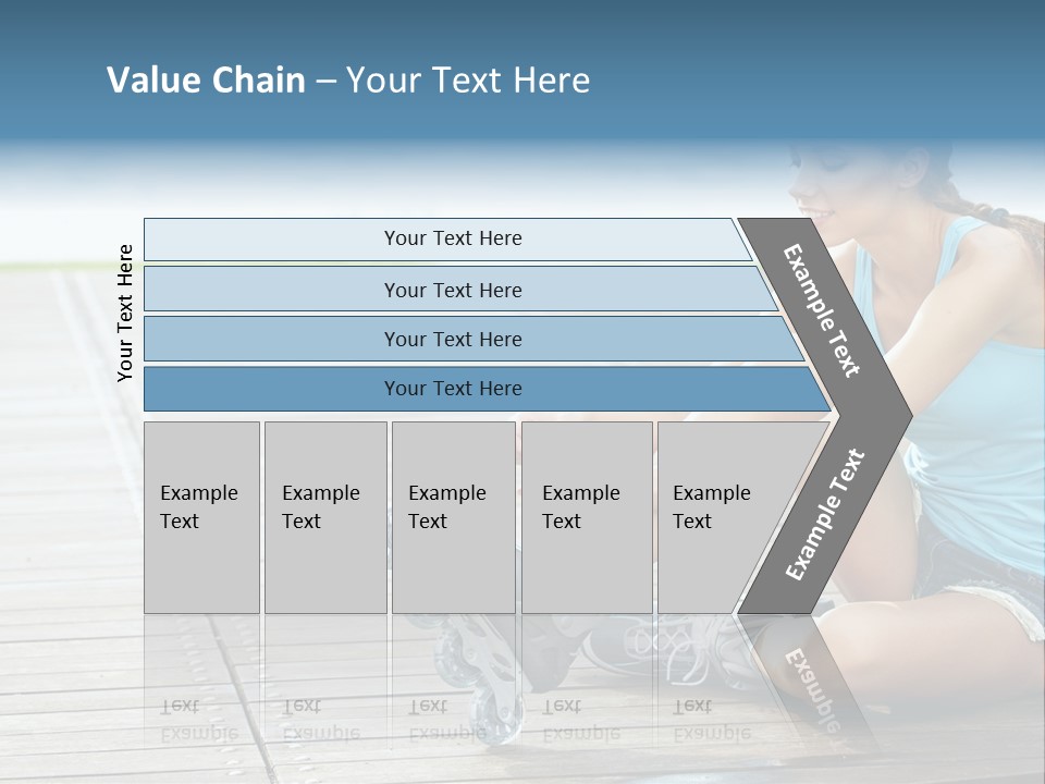 Rollerblade Nature Green PowerPoint Template